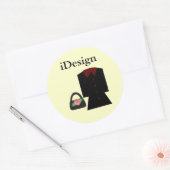Leuke Mode - iDesign Ronde Sticker (Envelop)