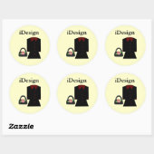 Leuke Mode - iDesign Ronde Sticker (Vel)
