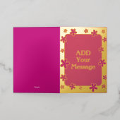 Leuke moderne aangepaste goudfolie Kaart (Buiten Laag)