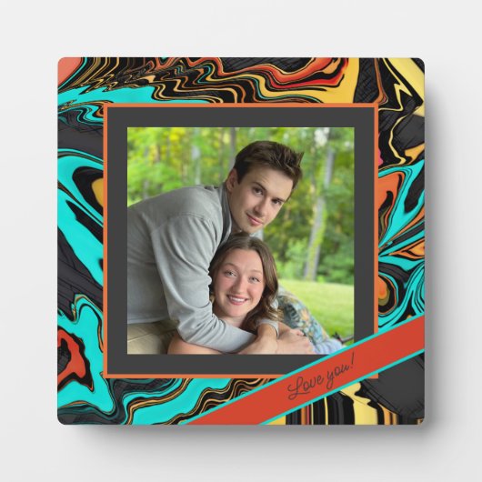 Leuke moderne Abstracte foto Gepersonaliseerd beri Fotoplaat (Voorkant)