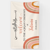 Leuke moderne Aqiqah Aqeeqah Welkomstbord Banner (Verticaal)