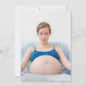 Leuke moderne baby shower strip foto klaar om te o kaart (Achterkant)