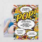 Leuke moderne baby shower strip foto klaar om te o kaart (Voorkant / Achterkant)