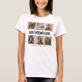 Leuke moderne 'BESTE MOEDER Ooit' 6 foto's T-shirt (Voorkant)