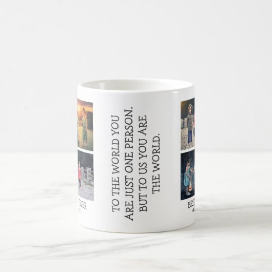 Leuke moderne beste papa ooit | Fotocollage Koffiemok (Center)