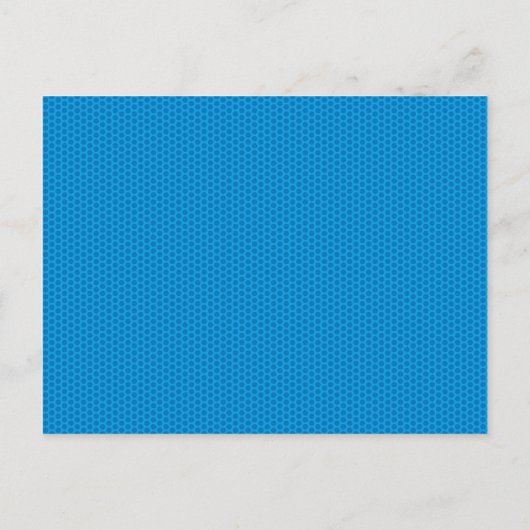 Leuke moderne blauwe verjaardagsstrip POW voor elk Uitnodiging Briefkaart (Achterkant)