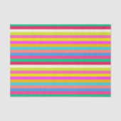 Leuke moderne Bright Stripes Multicolor Maximalist Tissuepapier (Voorkant)