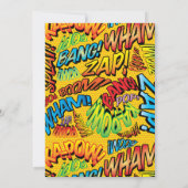 Leuke moderne bruiloft Comic Book Kaart (Achterkant)