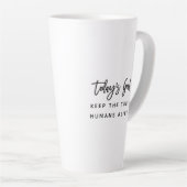 Leuke Moderne Chic Moeder Moeder Zeggen Doelen Cit Latte Mok (Rechterhoek)