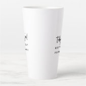 Leuke Moderne Chic Moeder Moeder Zeggen Doelen Cit Latte Mok (Voorkant)