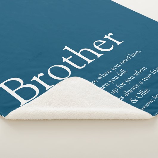 Leuke moderne coole broer definitie citaat sherpa deken (3/4)