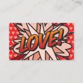 LEUKE moderne coole stripboekliefde Visitekaartje (Voorkant)