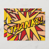 Leuke moderne DANK JE WEL Gepersonaliseerde spraak Briefkaart (Voorkant / Achterkant)