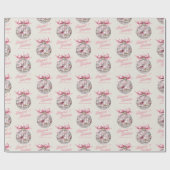 Leuke moderne discobal Ornament Gelukkigste Feestd Cadeaupapier (Vlak)