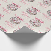 Leuke moderne discobal Ornament Gelukkigste Feestd Cadeaupapier (Hoek)