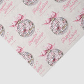 Leuke moderne discobal Ornament Gelukkigste Feestd Tissuepapier (Detail)