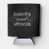 Leuke moderne en unieke hashtag bruiloft uitnodigi blikjeskoeler (Voorkant)