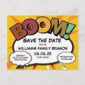 Leuke moderne familiereünie-feest save the date  aankondigingskaart (Voorkant)