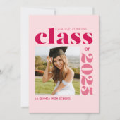 Leuke moderne foto Afstuderen aankondiging (Voorkant)