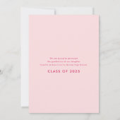 Leuke moderne foto Afstuderen aankondiging (Achterkant)