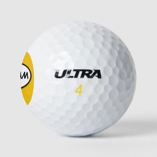 Leuke moderne gepersonaliseerde stripboek Pop Art Golfballen (Logo)