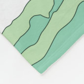 Leuke moderne grillige meisje ballonnen gepersonal fleece deken (Hoek)