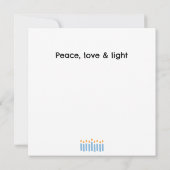 Leuke moderne "Happy Chanoeka" platte Kaart (Achterkant)