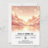 Leuke moderne hemelse digitale verjaardag kaart (Voorkant)