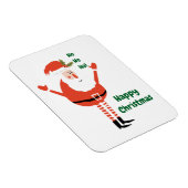 Leuke moderne kerstman wenst u een gelukkig kerstf magneet (Rechterzijde)