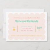 Leuke Moderne Kleurrijke Afstuderen Aankondiging (Achterkant)