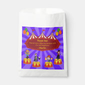 Leuke moderne kleurrijke Cartoon Circus Dank u Par Bedankzakje (Voorkant)