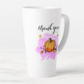 leuke moderne pompoenliefhebbers , woordkunst latte mok (Rechterhoek)