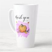 leuke moderne pompoenliefhebbers , woordkunst latte mok (Linkerhoek)