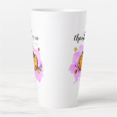 leuke moderne pompoenliefhebbers , woordkunst latte mok (Voorkant)