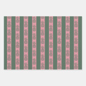 Leuke moderne Preppy Tropische Roze & Groene Palm Inpakpapier Vel (Voorkant 3)