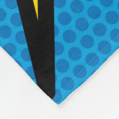 Leuke moderne pret typografische stripboek WHAM Fleece Deken (Hoek)