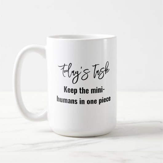 Leuke moderne quote voor trendy moeders koffiemok (Links)