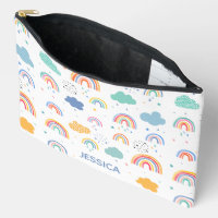 Leuke moderne regenbogen & wolken patroon geperson