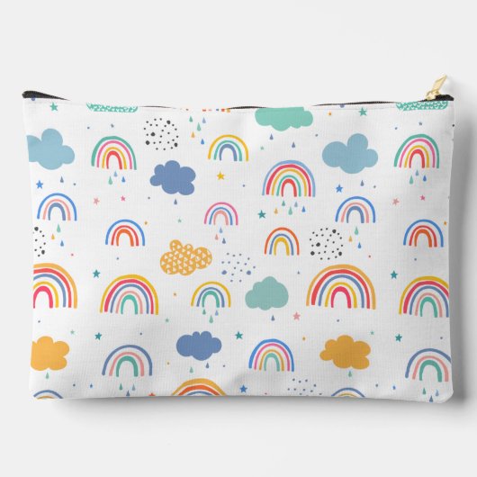 Leuke moderne regenbogen & wolken patroon geperson etui (Achterkant)