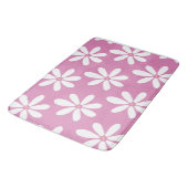 Leuke moderne roze bloemen badmat (Gekanteld)