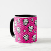 Leuke Moderne Roze Meisjesachtige Kawaii Panda Bee Mok (Voorkant links)