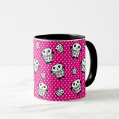 Leuke Moderne Roze Meisjesachtige Kawaii Panda Bee Mok (Voorkant rechts)