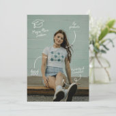 Leuke moderne speelse full bleed fotokaart kaart (Staand voorkant)