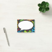 Leuke moderne spraakballon in stripstijl post-it® notes (Kantoor)