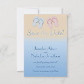 Leuke moderne strand slippers sandalen Save the Da Kaart (Voorkant)