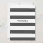 Leuke moderne strepen typografie sweet sixteen kaart (Achterkant)