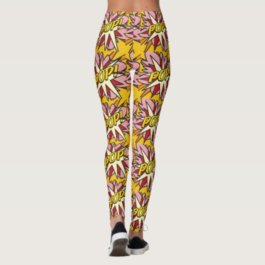 Leuke moderne stripboek POP Kleurrijke cosplay Leggings (Achterkant)