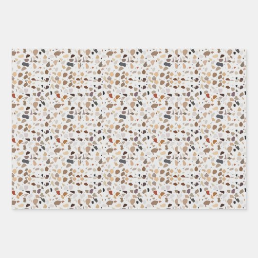 Leuke moderne Terrazzo stenen look Art Deco Inpakpapier Vel (Voorkant 2)