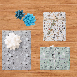 Leuke moderne terrazzo stenen look Art Deco Inpakpapier Vel