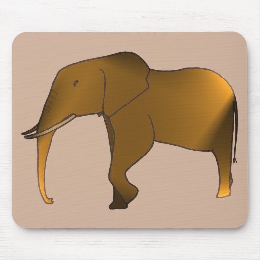 Leuke moderne trendy olifant Muismatten (Voorkant)